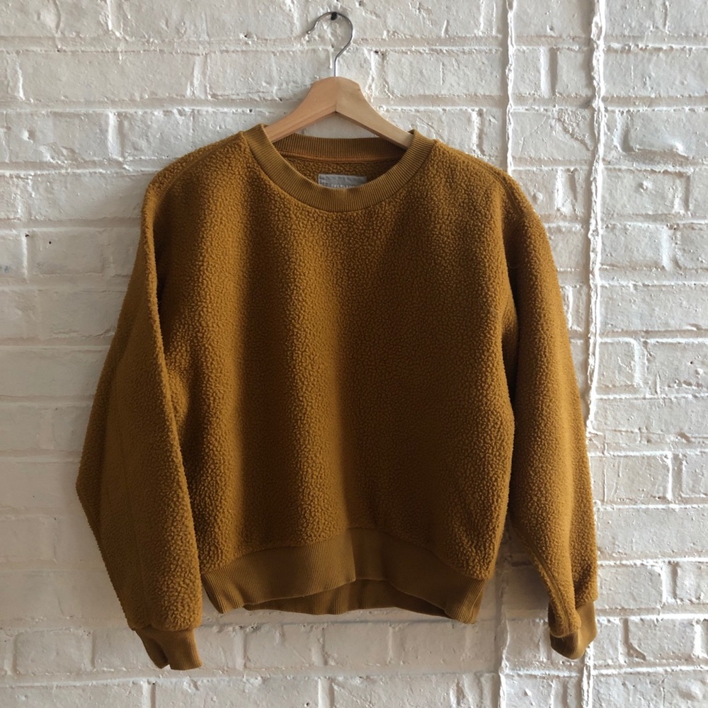 Everlane renew fleece crew sweatshirt